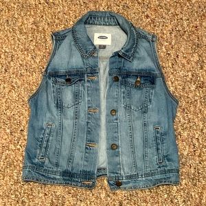 Denim vest size small